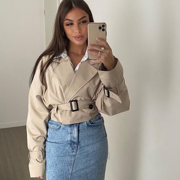 Zara Oversized Cropped Bicker Jacket - Picture 3 of 16